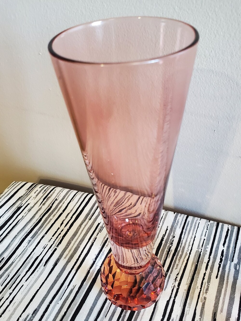 Betsey Johnson Set of Two Pink Stemless Flute Glasses - Picture 6 of 14